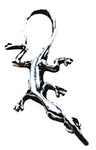 Echse 3 mit Schlangenkette - Silber