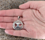 Lebensbaum 90 mit Schlangenkette - Silber