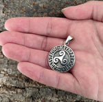 Triskele 328 mit Schlangenkette - Silber