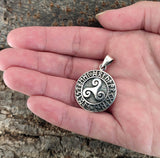 Triskele 328 mit Schlangenkette - Silber