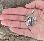 Wotansknoten 216 mit Korbkette - Silber
