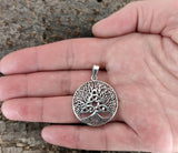 Lebensbaum 401 mit Schlangenkette - Silber