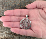 Keltenknoten 26 mit Schlangenkette - Silber