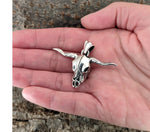 Stier 36 mit Schlangenkette - Silber