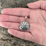 Triskele 25 mit Korbkette - Silber