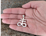 Leviathan Kreuz 403 mit Schlangenkette - Silber