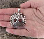 Lebensbaum 210 mit Schlangenkette - Silber