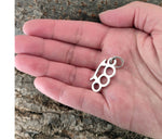 Schlagring 176 mit Schlangenkette - Silber