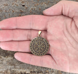 Anhänger 126 Wikinger Kompass - Bronze