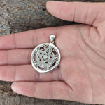 Pentagramm 228 mit Schlangenkette - Silber