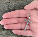 Kreuz 20 mit Schlangenkette - Silber