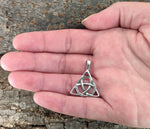 Keltenknoten 27 mit Schlangenkette - Silber