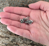Motorrad 264 mit Korbkette - Silber