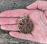 Anhänger 122 A Wikinger Kompass - Bronze