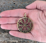 Anhänger 122 A Wikinger Kompass - Bronze