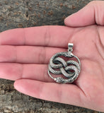 Schlangen 330 mit Schlangenkette - Silber