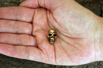 Bartperle Totenkopf 6 mm - Bronze