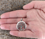 Lebensbaum 86 mit Schlangenkette - Silber