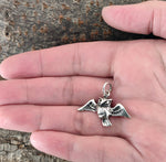 Eule 242 mit Schlangenkette - Silber