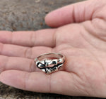 Ring Drachenkralle, Gr. 50-74 (kr13) - Silber