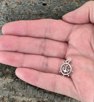Steuerrad 266 mit Schlangenkette - Silber