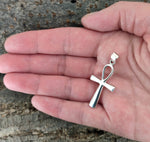 Ankh 32 A mit Schlangenkette - Silber