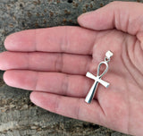Ankh 32 A mit Schlangenkette - Silber