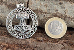 Thorshammer 224 mit Korbkette - Silber