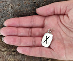Rune Gebo 304 mit Schlangenkette - Silber