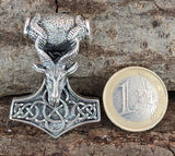 Kombi 346 Thorshammer mit Königskette - Silber
