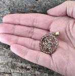 Anhänger 163 Metatrons Würfel - Bronze