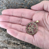 Anhänger 163 Metatrons Würfel - Bronze