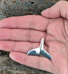Walflosse 182 mit Schlangenkette - Silber