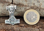 Thorshammer 223 mit Königskette - Silber
