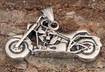 Motorrad 89 mit Panzerkette - Edelstahl