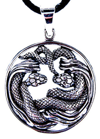 Schlangen 41 mit Schlangenkette - Silber