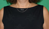 Schlichte Kette 2 mm - silbern - Edelstahl
