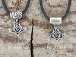 Thorshammer 71 mit Schlangenkette - Silber