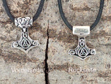 Thorshammer 71 mit Schlangenkette - Silber
