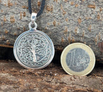 Lebensbaum 83 mit Schlangenkette - Silber