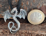 Drache 235 mit Schlangenkette - Silber