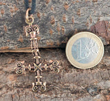 Anhänger 25 Kreuz - Bronze