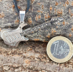Gitarre 3 mit Panzerkette - Edelstahl