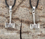 Thorshammer 396 mit Schlangenkette - Silber