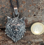 Anhänger 29 Wolfskopf - Edelstahl