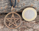 Anhänger 32 Pentagramm - Bronze