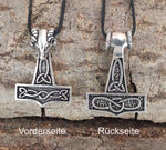 Kombi 69 Thorshammer mit Königskette - Silber