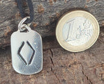 Rune Ingwaz 313 mit Schlangenkette - Silber