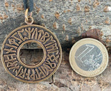 Anhänger 54 Runenkreis - Bronze