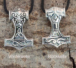 Thorshammer 223 mit Königskette - Silber